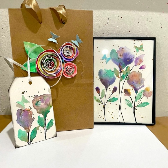 Hand Crafted Other - Mystery framed watercolor gift set